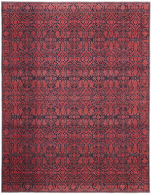 Feizy Rugs Voss Collection Transitional Polyester Trellis Rug - Bold Colors & Unique Design For Every Space Red,Black Polyester Vos39h6fpnk000g21