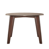 Homelegance By Top-Line Arnet Angled Leg Round Dining Table Espresso Rubberwood