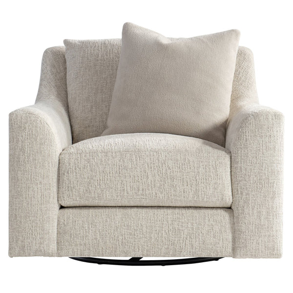 Bernhardt Bernhardt Gabi Swivel Chair — Made-To-Order Sculpted Comfort, Oversized Arms, Knife-Edge Pillow & 360° Movement P7082SA