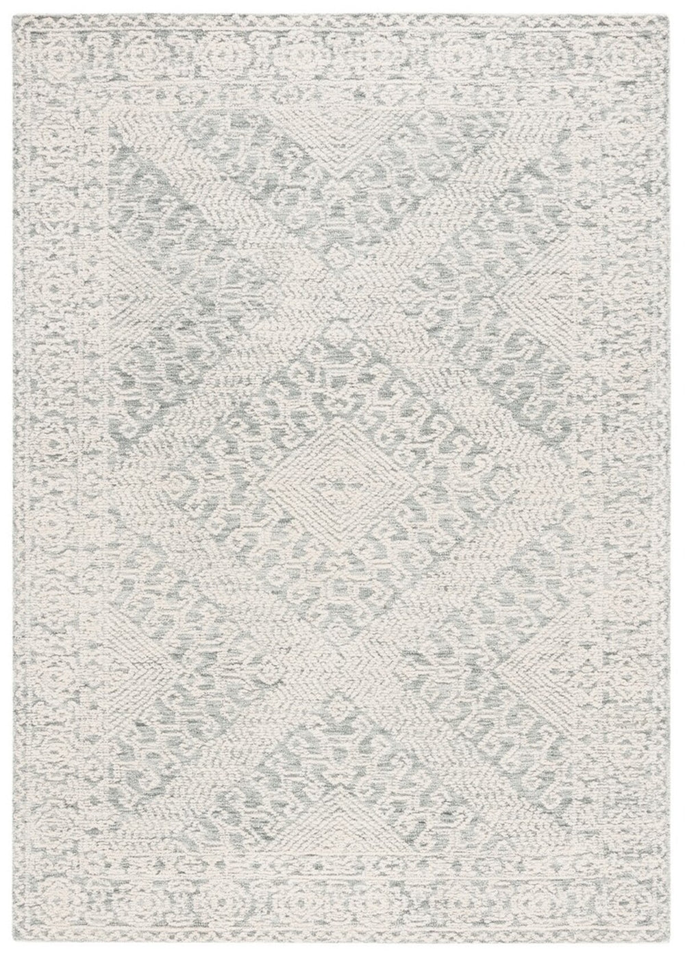 Safavieh Textural 302 Hand Tufted Contemporary Rug Sage / Ivory 2'-3" x 8'