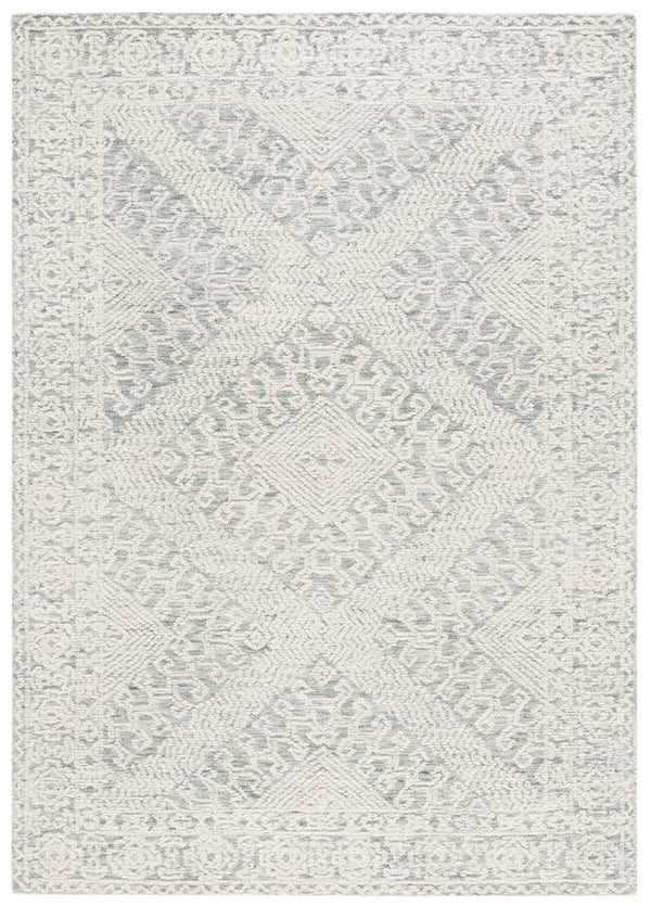 Safavieh Textural 302 Hand Tufted Contemporary Rug Sage / Ivory 8' x 10'