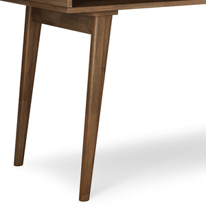 English Elm Clarkson Desk - Handcrafted Rustic Acacia With Mid-Century Design & Ample Storage For Home Office B136P158782
