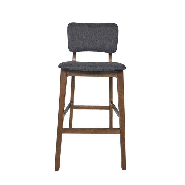 English Elm Bar Chairs Set of Two Solid Rubberwood Mid-century Modern Barstools for Kitchen Islands 63560.00CHAR