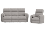 Parker House Radius - Mega Grey Power Reclining Sofa And Recliner Grey 100% Polyester (S) Mrad-31p-mggr