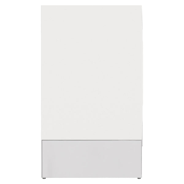 Bernhardt Bernhardt Stratum Door Chest With Carved Resin Fronts, Fossil White Faux-Stone & Polished Nickel Base 325115