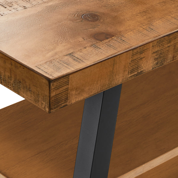 Homelegance By Top-Line Alastor Rustic X-Base 60-inch TV Stand Natural MDF