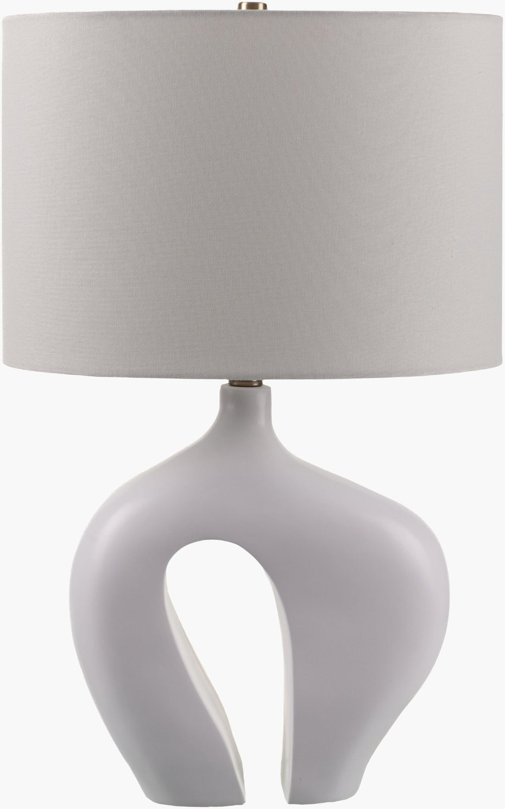 Livabliss Tonya Arts and Crafts Accent Lamp with Textured Resin Base and Warm Linen Shade TYA-001