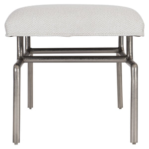 Bernhardt Bernhardt Solaria Bench With Shiny Nickel Steel Frame And Upholstered Floating Slip Seat, 52" Wide 310508