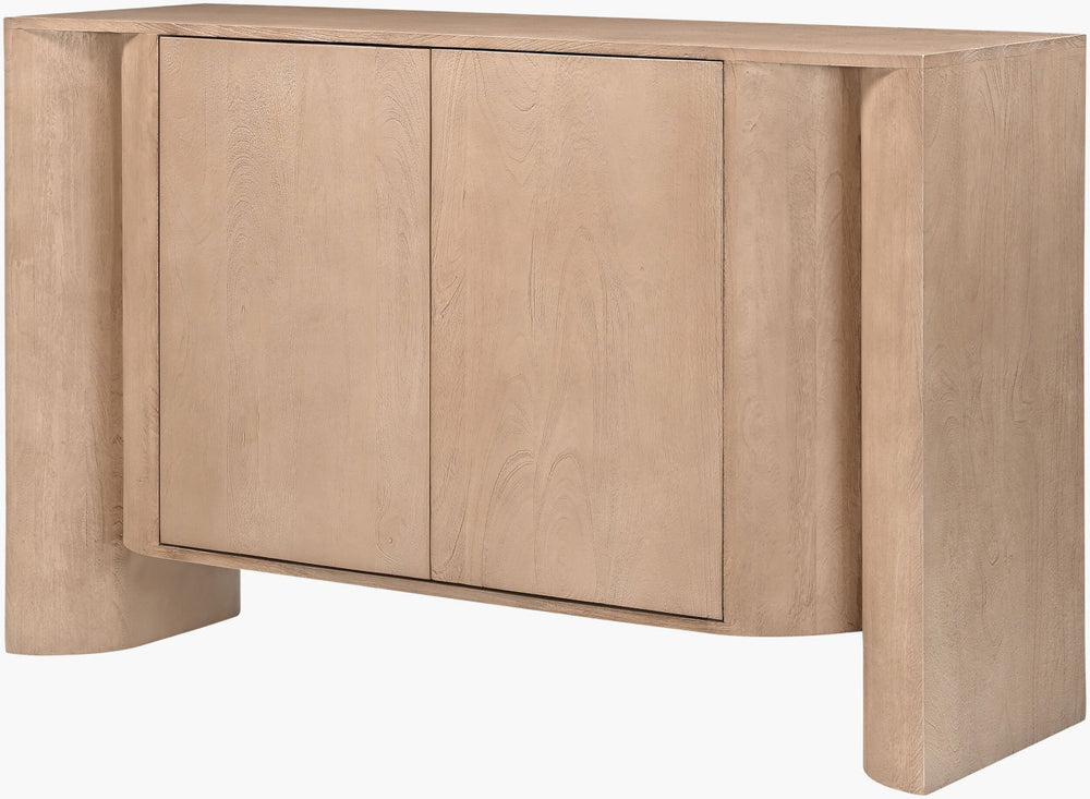 Surya Tycho Artisan Low Profile Storage Cabinet Mid Century Modern Accent for Living Room TYCO001-325216