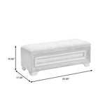 Camila Storage Bed Bench Natural with Cream Finish P269132S Pulaski Furniture