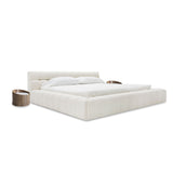 VIG Furniture Divani Casa Tyree - Modern Tufted Off-White Fabric Bed VGOD-DY-22116-BED