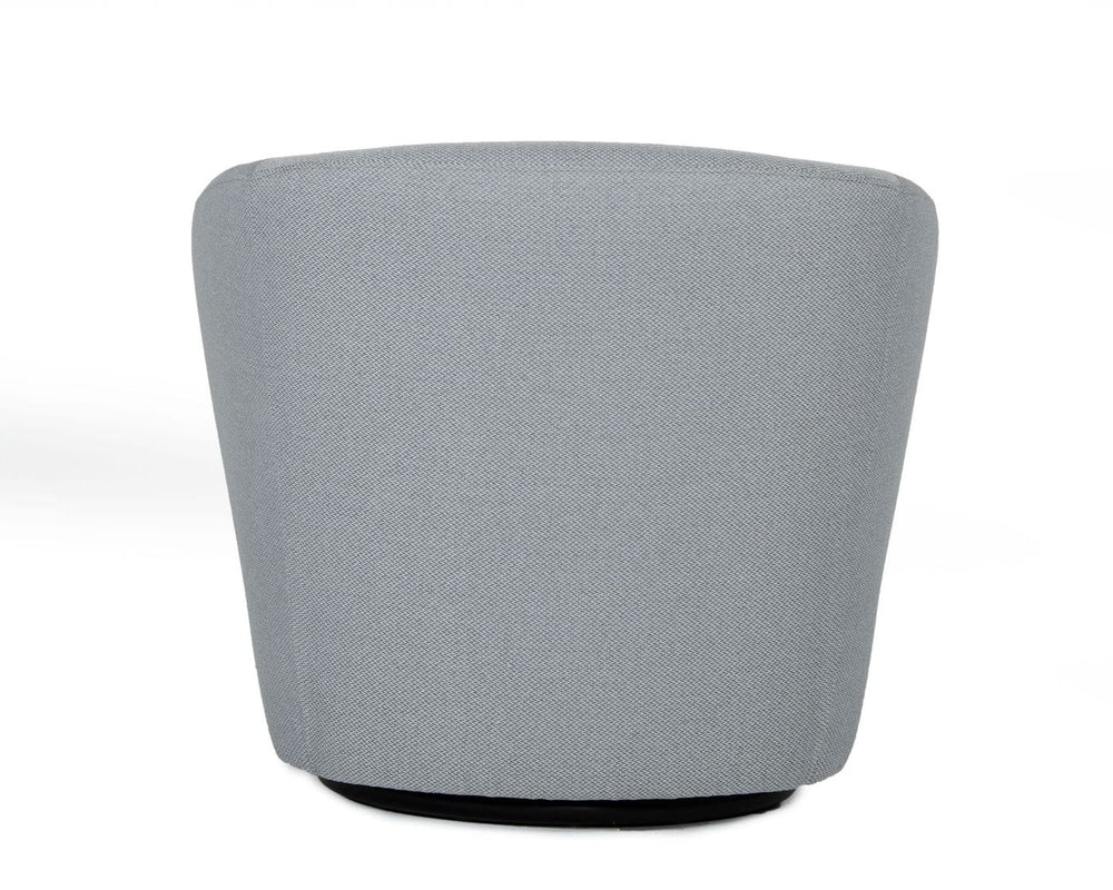 Vig Furniture Divani Casa Tyson - Stylish Grey Fabric Accent Chair With Art Deco Flair For Modern Interiors Grey  Vgkkkfa1032-gry-3