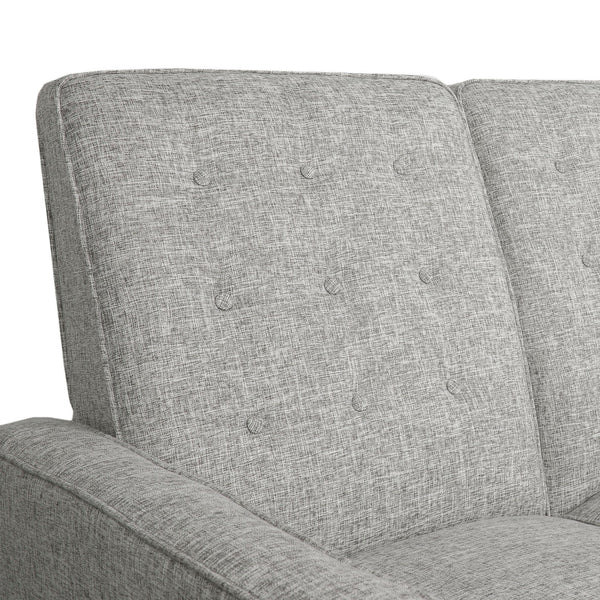 English Elm Christopher Knight Home® - DOUBLE Recliner Fabric Sofa with Plush Cushions and Space-Saving Design for Living Rooms, 49"L LIGHT GREY 72478.00FLGRYTW
