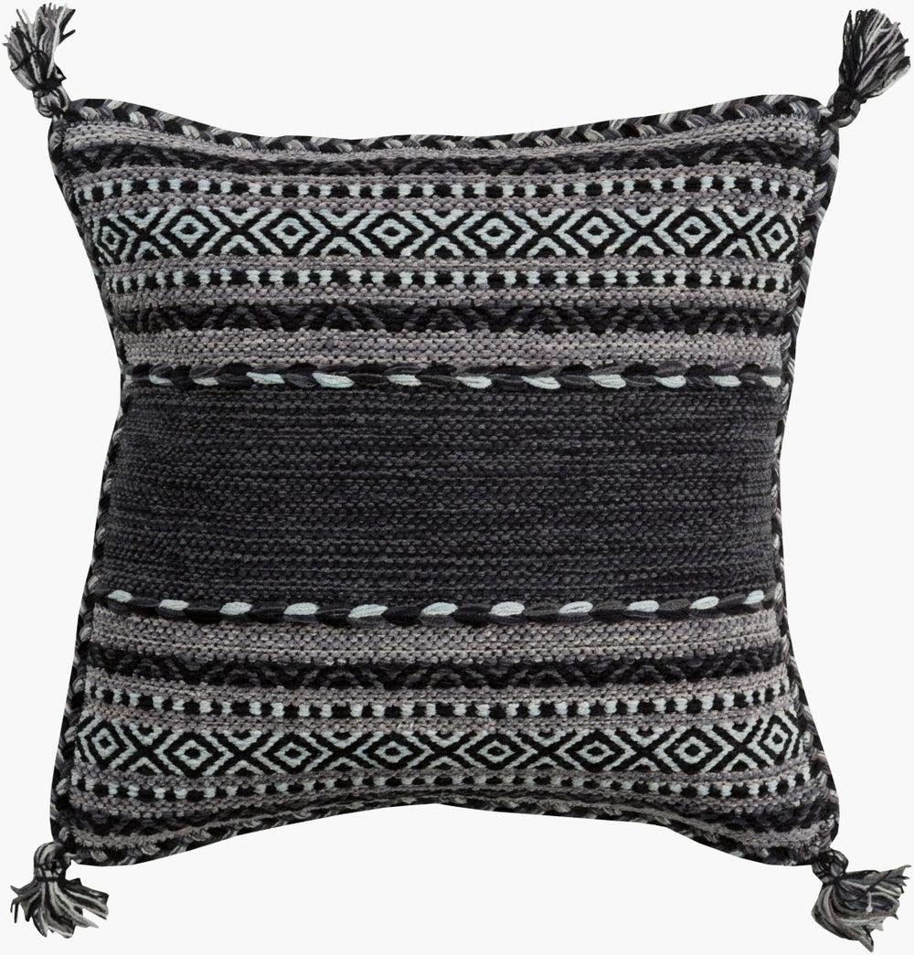 Livabliss Trenza Handcrafted Cotton Woven Accent Pillow Cover for Bohemian Eclectic Decor TZ001-2222D