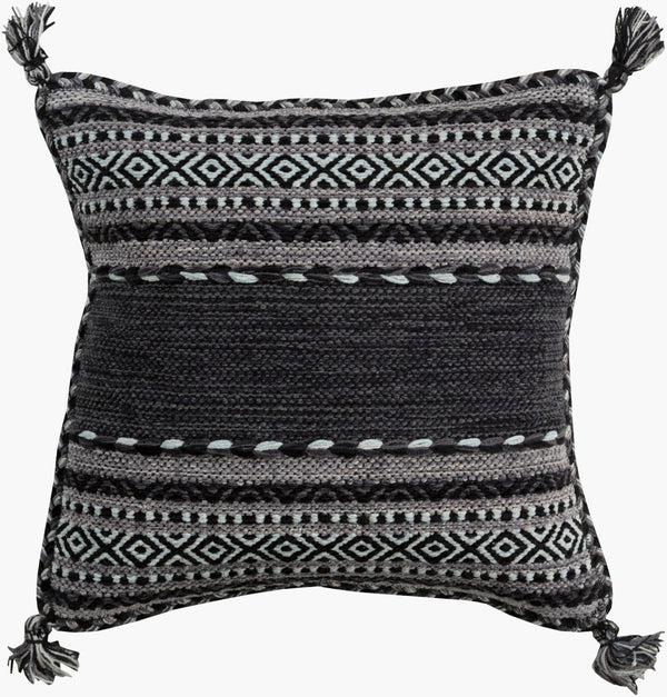 Livabliss Trenza Handcrafted Cotton Woven Accent Pillow Cover for Bohemian Eclectic Decor TZ001-2222D