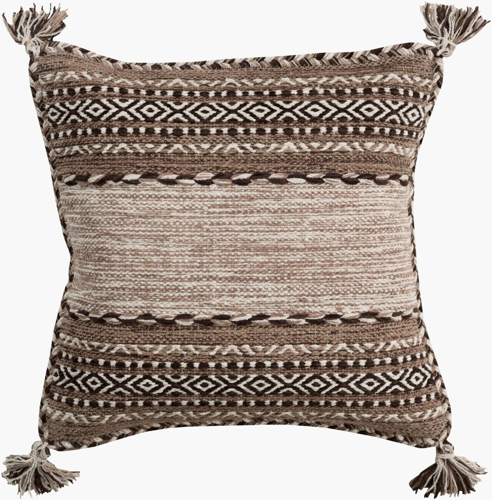 Livabliss Trenza Handcrafted Cotton Accent Pillow Artisan Bohemian Square Sofa Throw TZ002-2020