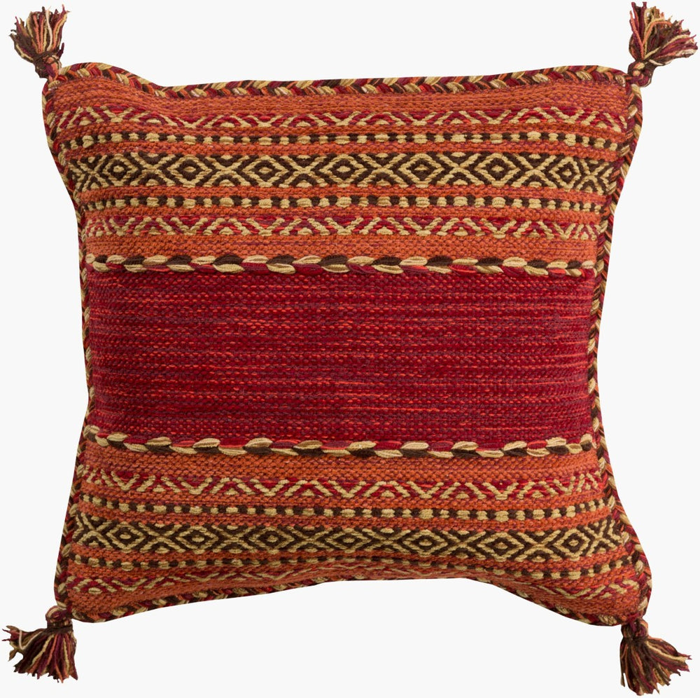 Livabliss Trenza Artisan Woven Cotton Throw Pillow Bohemian Global Texture for Sofa or Bed TZ003-2222P