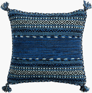 Livabliss Trenza Handcrafted Cotton Throw Pillow Woven Global Bohemian Textile Art for Sofa TZ004-2222P
