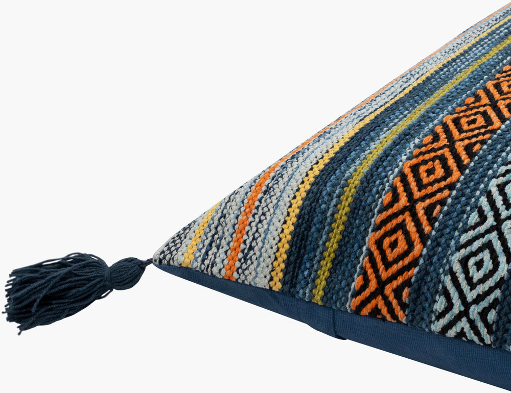 Livabliss Tevazu Timeless Beauty Area Rug - Durable Machine-woven Design For Classic Home Elegance And Comfort Dark Blue,Blue,Aqua,Light Blue,Orange,Saffron Cotton,Cotton Tz005-2222p