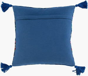 Surya Trenza 22"L X 22"W Bohemian Cotton Accent Pillow - Unique Global Style For Cozy Living Spaces Wheat Cotton,Cotton Tz007-1818d