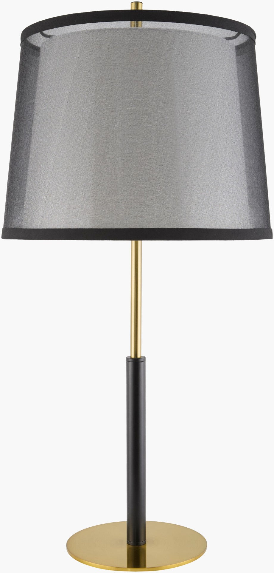 Livabliss Tanza Hand-painted Iron Accent Table Lamp with Linen Shade for Warm Ambient Glow TZA-001