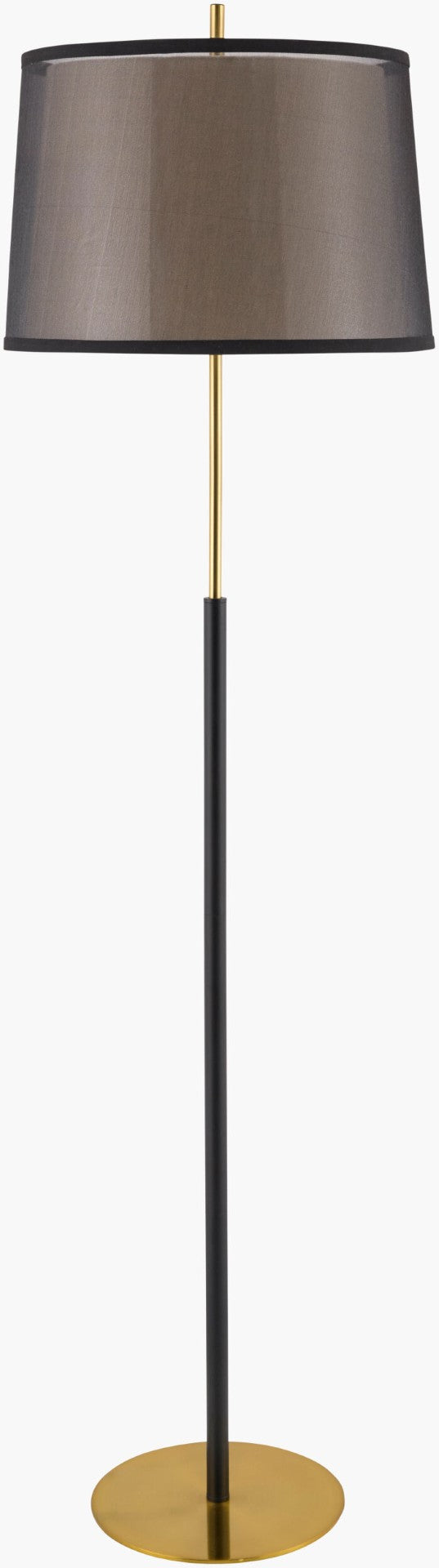 Livabliss Tanza Handcrafted Iron Floor Lamp with Linen Shade for Classic Living Spaces TZA-002
