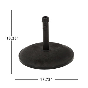 English Elm Christopher Knight Home® - UM-HOLDER concrete umbrella base 33 lbs for up to 5 ft umbrellas, durable iron support, stable outdoor anchor Black 54757.00