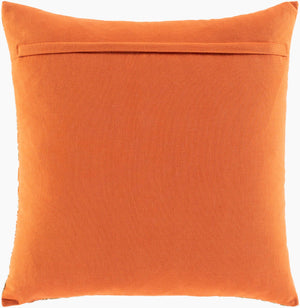 Surya Tanzania 18"X18" Elegant Global-inspired Accent Pillow – Durable Cotton Decor For Eclectic Charm Burnt Orange Cotton,Cotton Tzn006-2020
