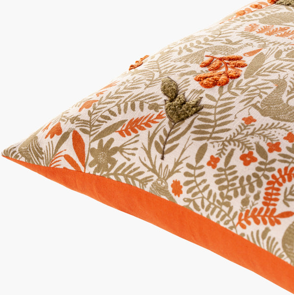 Surya Tanzania 18"X18" Elegant Global-inspired Accent Pillow – Durable Cotton Decor For Eclectic Charm Burnt Orange Cotton,Cotton Tzn006-2020