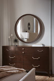 Bella Donna Round Mirror Brown BellaDonna Collection 6900-90007-89 Hooker Furniture