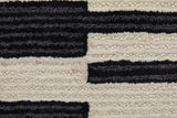 Feizy Rugs Maguire Wool/Nylon Hand Tufted Industrial Rug Ivory/Black 12' x 15'