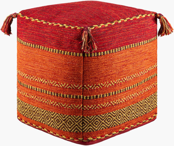 Livabliss Trenza Handcrafted Woven Cotton Cube Pouf Moroccan Bohemian Accent for Living Room TZPF002-181818