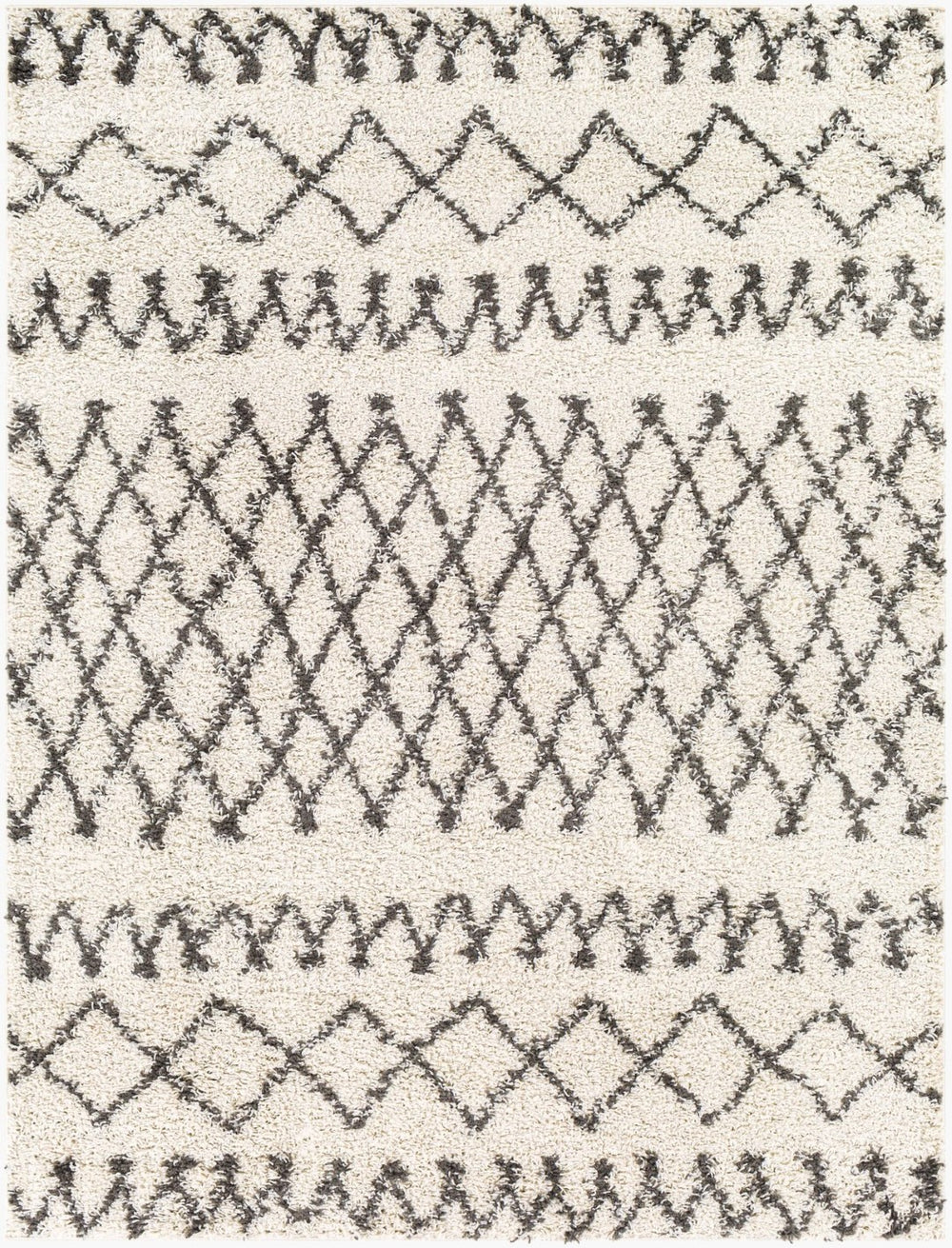 Livabliss Taza Global Bohemian Shag Rug Plush Polypropylene Pile for Living Room Comfort TZS2316-527