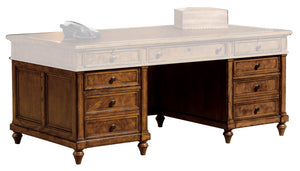 Hekman Furniture 7-9100p Stylish Peds & Modesty Panel By  - Enhance Your Space With Elegance Urban Ash Burl Peds & Modesty Panel 79100p