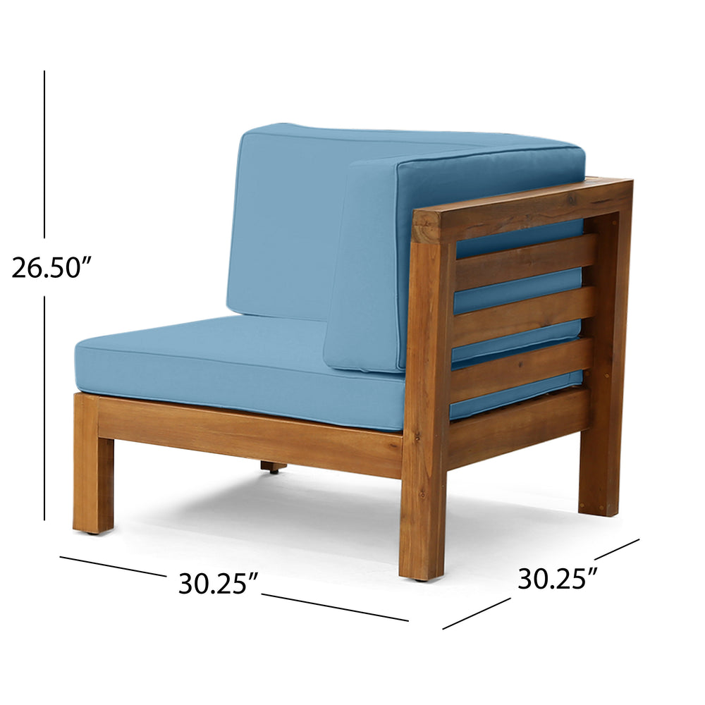 English Elm Oana Low Profile Accent Chair Compact Contemporary Seating for Living Room or Apartment 64497.00BLU-64498.00BLU