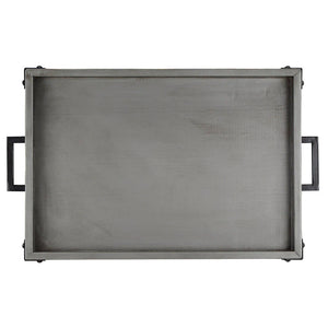 Homelegance By Top-Line Rafferty Rustic Serving Cart Black Wood