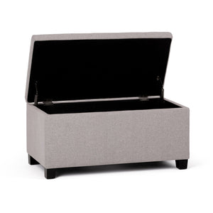 English Elm Dover Storage Ottoman Bench - Cloud Grey Fabric With Ample Storage & Stylish Seating For Any Room B136P159035