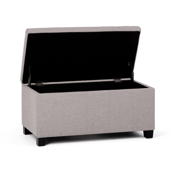 English Elm Dover Storage Ottoman Bench - Cloud Grey Fabric With Ample Storage & Stylish Seating For Any Room B136P159035
