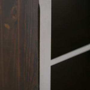 English Elm Amherst Multi Cube Bookcase - Handcrafted Solid Wood Storage Unit In Rich Hickory Brown Finish B136P159435