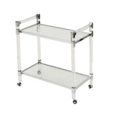 Christopher Knight Home® - Noble House - Mirren Modern Glass Bar Trolley