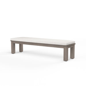 Laguna Dining Bench in Canvas Flax, No Welt SW3501-BNC-FLX-STKIT Sunset West