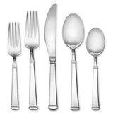 Hampton Forge Avenue 20-Piece Flatware Set, Grecian-Inspired, Mirror Polished