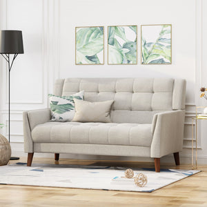 Christopher Knight Home® - Noble House - Candace Mid Century Modern Fabric Loveseat