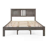 Christopher Knight Home® - Noble House - Norland Modern Farmhouse Acacia Wood Queen Bed Platform