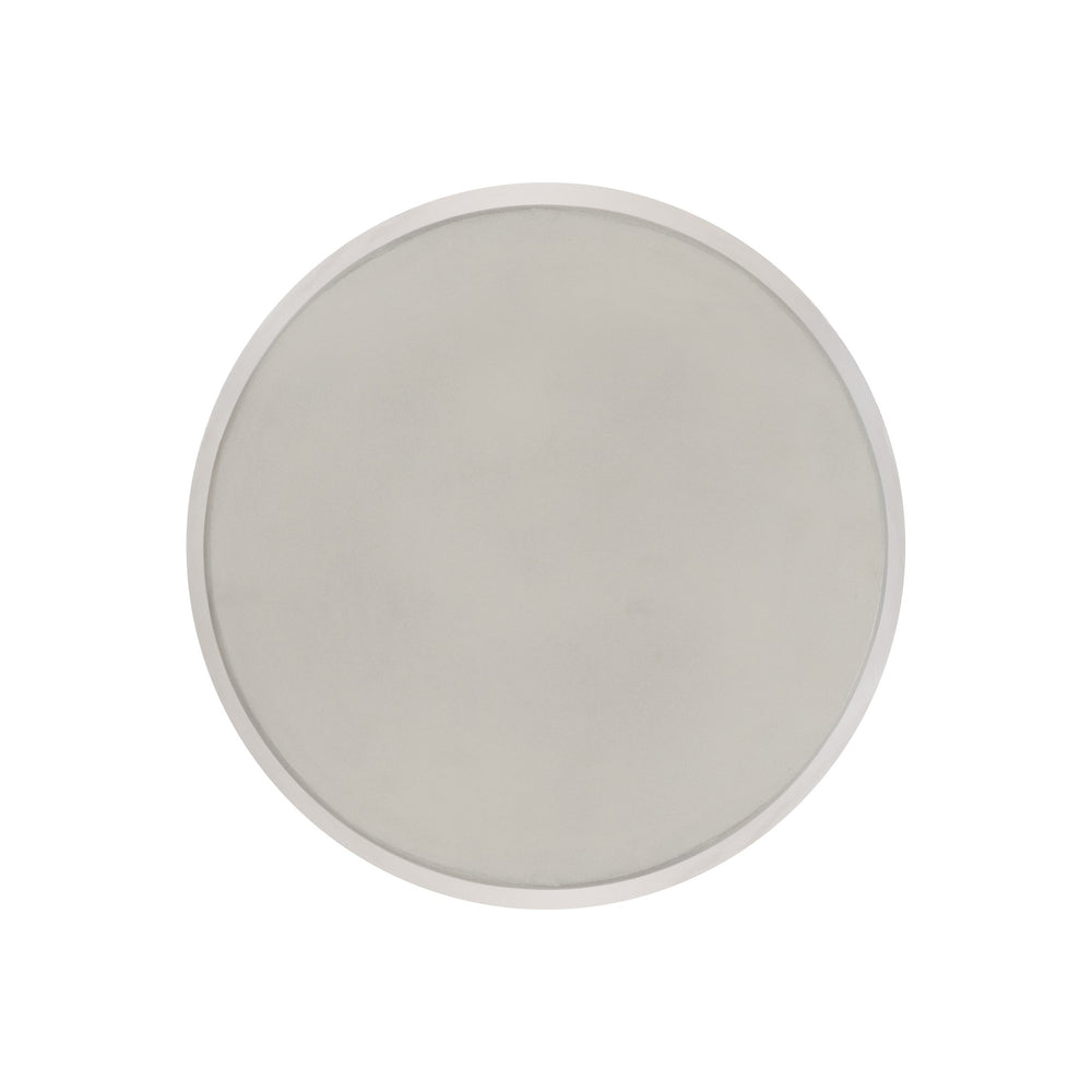 Bernhardt Bernhardt Nidra Round Accent Table — Sculptural Sand Grey Concrete Side Table, 18.25" Diameter, Modern Appeal 309127