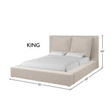 Parker House Parker Living Sleep Heavenly - Flax Natural King Bed Flax Natural 100% Polyester (W) BHEA#9000-3-FNA