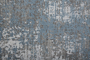 Feizy Rugs Cadiz Abstract Low Pile Rug - Modern Elegance With Distinctive Patterns Inspired By Spanish Architecture Blue,Gray,Silver Viscose,Acrylic 86639fwfblugryf04