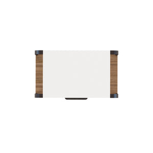 A.R.T. Furniture Portico Contemporary Nightstand With Open Shelf, Dovetail Drawer, Sienna & White Plaster Finish Brown, White Parawood Solids,Mindi Veneers,Steel 323141-3351