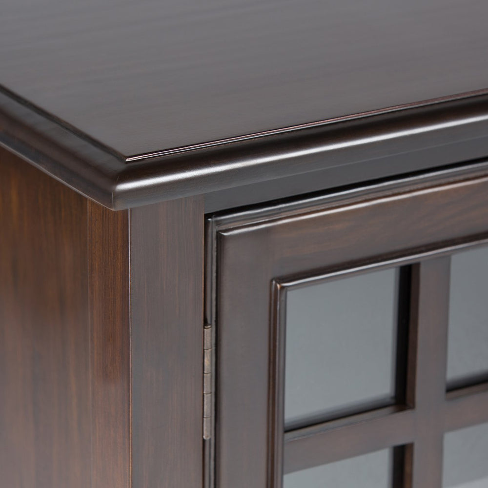 English Elm Connaught Tall Storage Cabinet - Elegant British Colonial Design In Dark Chestnut Brown Finish B136P158127