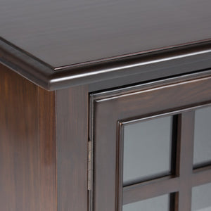 English Elm Connaught Tall Storage Cabinet - Elegant British Colonial Design In Dark Chestnut Brown Finish B136P158127